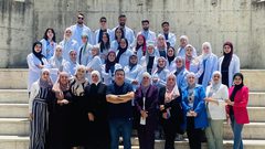 قسم الصيدلة السريرية والمجتمعية في النجاح يعقد امتحان قياس المهارات السريرية