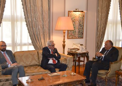 مصر والأمم المتحدة تبحثان جهود التهدئة في فلسطين