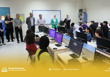جامعة النجاح و تستضيف نادي البرمجة والذكاء الاصطناعي لطلبة مدارس محافظة نابلس