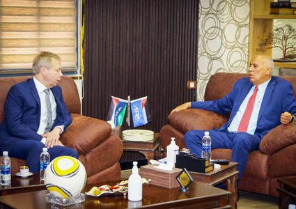 الرجوب يطلع ممثل الاتحاد الأوروبي لعملية السلام على آخر المستجدات السياسية