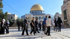 مستوطنون يقتحمون المسجد الأقصى