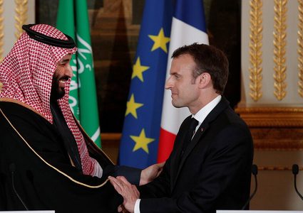 ولي العهد السعودي وماكرون يبحثان العلاقات الاستراتيجية ومستجدات الأحداث