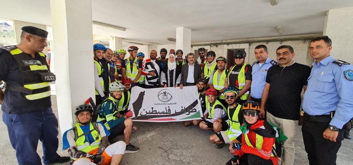 فريق "طواف فلسطين للدراجات الهوائية" يصل إلى رام الله