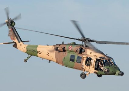 تحطم طائرة مروحية عسكرية تابعة لسلاح الجو الملكي الأردني