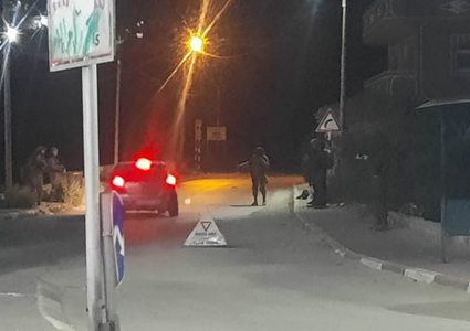 اقتحام بلدتي ديراستيا وبروقين واعتداء على المركبات  بقرية ياسوف