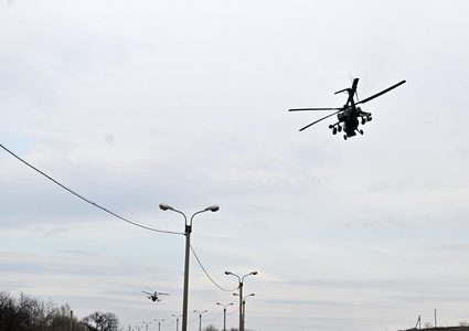 المروحيات الروسية تدك لواءين أوكرانيين بالصواريخ والقنابل