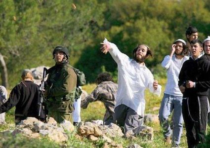 مستوطنون يعتدون على شاب ويتجمعون على مداخل قرى سلفيت وبلداتها