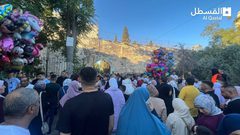أجواء أول أيام عيد الأضحى المبارك في المسجد الأقصى المبارك.
