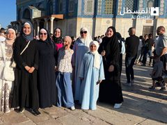 من أجواء أول أيام عيد الأضحى المبارك في المسجد الأقصى المبارك.