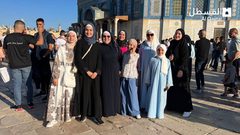 من أجواء أول أيام عيد الأضحى المبارك في المسجد الأقصى المبارك.