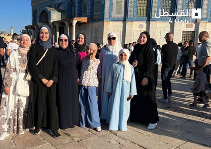 أجواء أول أيام عيد الأضحى المبارك في المسجد الأقصى المبارك.