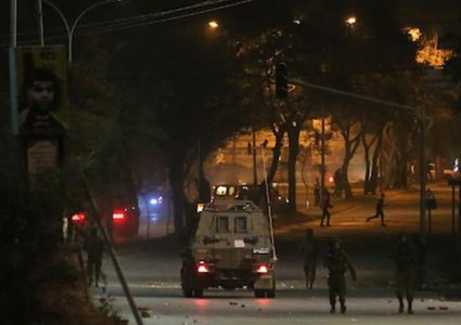 مواجهات مع قوات الاحتلال في قراوة بني حسان غرب سلفيت