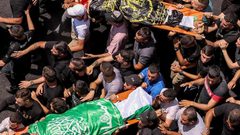 تشييع شهداء جنين بمشاركة جماهيرية غفيرة