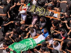 تشييع شهداء جنين بمشاركة جماهيرية غفيرة