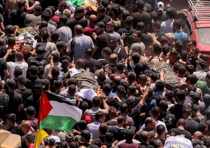 تشييع شهداء جنين بمشاركة جماهيرية غفيرة