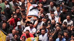 تشييع شهداء جنين بمشاركة جماهيرية غفيرة