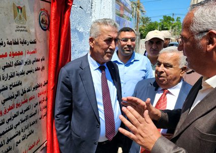الصالح يفتتح أواخر مشاريع برنامج تطوير البلديات في غزة بقيمة 40 مليون يورو