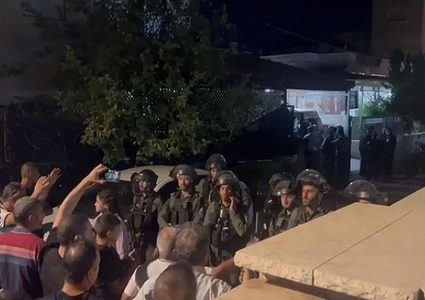 شرطة الاحتال تروع أهالي قرية صندلة بالداخل المحتل