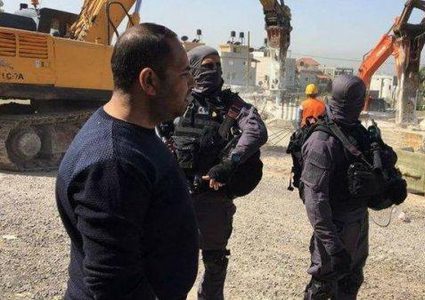 بيت لحم:قوات الاحتلال توقف العمل بتوسعة الشارع الرئيس في الرشايدة