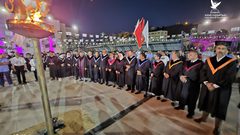 جامعة النجاح الوطنية توقد شعلة الخريج تزامناً مع تخريج الفوج 43