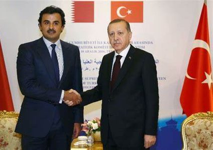 أمير قطر وأردوغان يبحثان تعزيز التبادل التجاري والعلاقات الاقتصادية