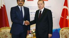 أمير قطر وأردوغان يبحثان تعزيز التبادل التجاري والعلاقات الاقتصادية