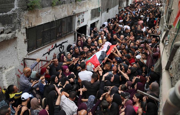 نابلس تشيع جثمان الشهيد محمد ندى إلى مثواه الأخير