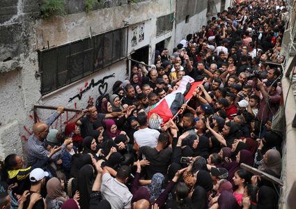 نابلس تشيع جثمان الشهيد محمد ندى إلى مثواه الأخير