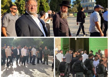 المتطرف بن غفير يقود اقتحام المستوطنين للمسجد الأقصى