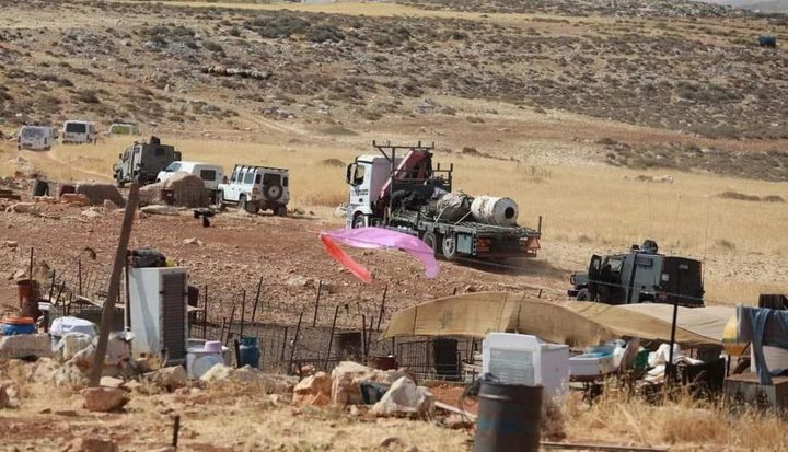 سلطات الاحتلال تجبر 6 عائلات بدوية بالرحيل قسراً عن تجمع القبون في رام الله