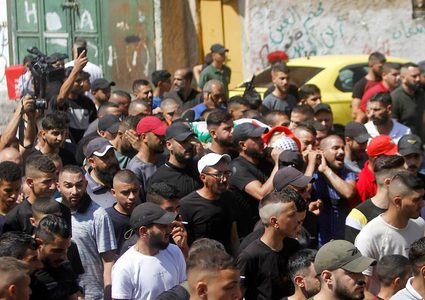 تشييع جثمان الشهيد أمير خليفة في نابلس