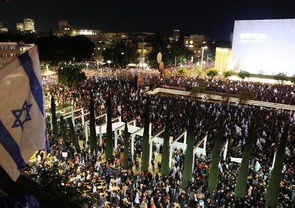 تظاهرة احتجاجية في تل أبيب ضد حكومة نتنياهو