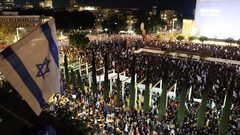 تظاهرة احتجاجية في تل أبيب ضد حكومة نتنياهو