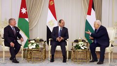 قمة فلسطينية مصرية اردنية في العلمين