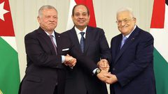 قمة فلسطينية مصرية اردنية في العلمين