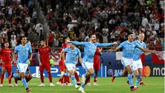 مانشستر سيتي بطلاً لكأس السوبر الأوروبية