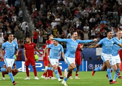 مانشستر سيتي بطلاً لكأس السوبر الأوروبية