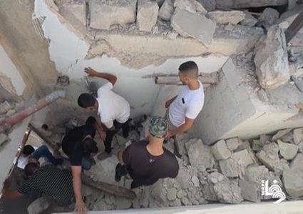 الأمن الوطني يباشر بترميم منزل الشهيد الكستوني