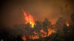 مصرع 18 شخصا في حرائق غابات اليونان