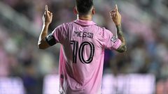 النجم الأرجنتيني ليونيل ميسي على بعد فوز من إحراز لقبه الثاني مع إنتر ميامي