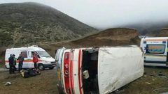 مصرع 10 أشخاص في حادث حافلة تقل متسلقي جبال في إيران