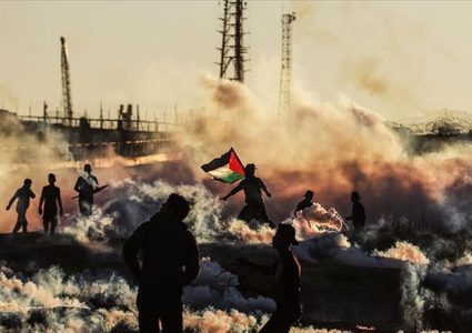 إصابات خلال قمع الاحتلال مسيرة شرق غزة