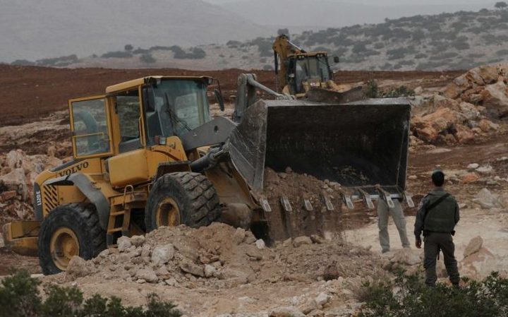 الاحتلال يستولي على جرافة في تقوع جنوب شرق بيت لحم