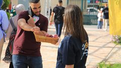 أجواء من فرح طلبة جامعة النجاح الوطنية في اليوم الاول لبدء العام الدراسي