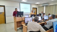 عقد دورة متقدمة في كتابة البحث العلمي لكليتي الشريعة والقانون والعلوم السياسية