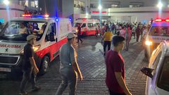 من أحداث الانفجار الذي وقع شرق غزة وخلّف 5 شهداء و25 إصابة.