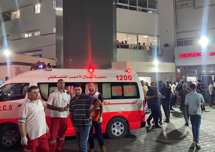 من أحداث الانفجار الذي وقع شرق غزة وخلّف 5 شهداء و25 إصابة.