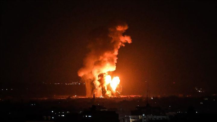 إصابة مواطن بقصف إسرائيلي على موقع شرق مدينة غزة