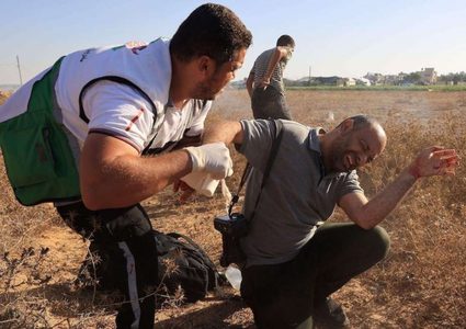 النقابة تدين استهداف الاحتلال للزملاء الصحفيين في غزة