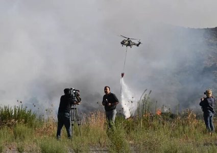 سقوط مروحية تركية في إزمير